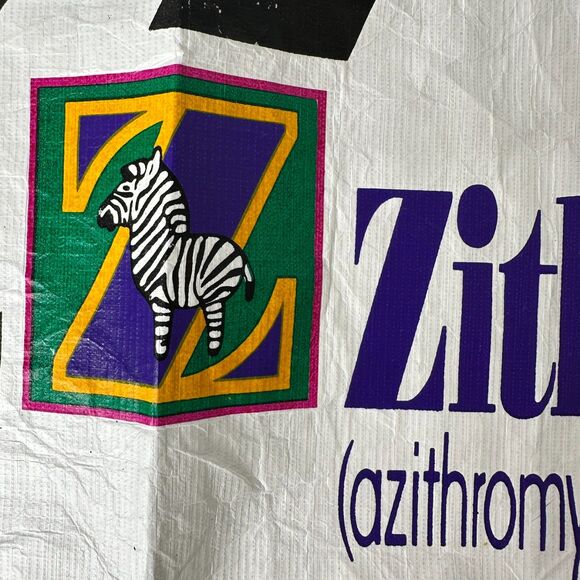Zithromax Reusable Bag Pharma Rep Promotional Collectible Zebra - Picture 14 of 16